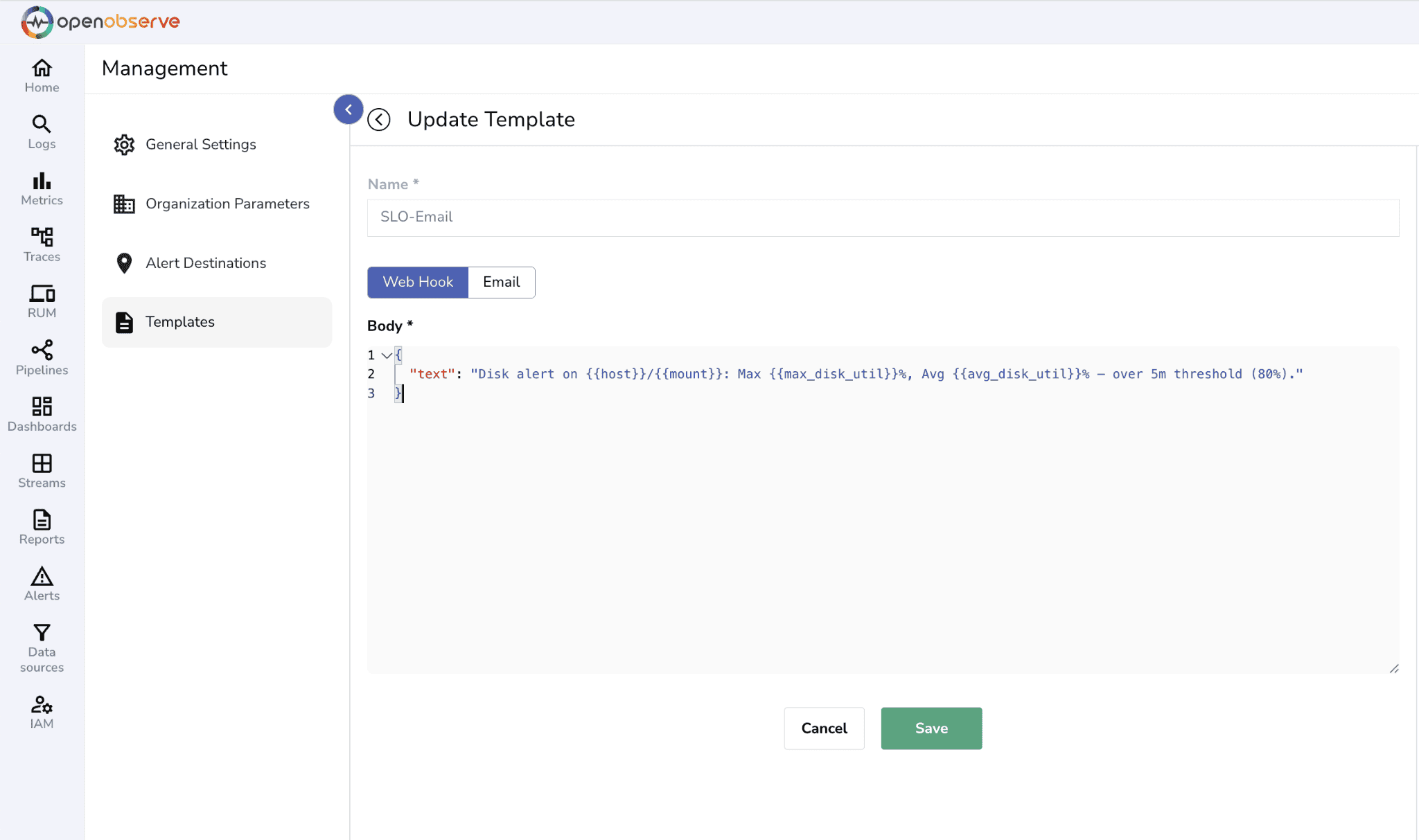 openobserve-slo-alerts-page-update-message template.PNG